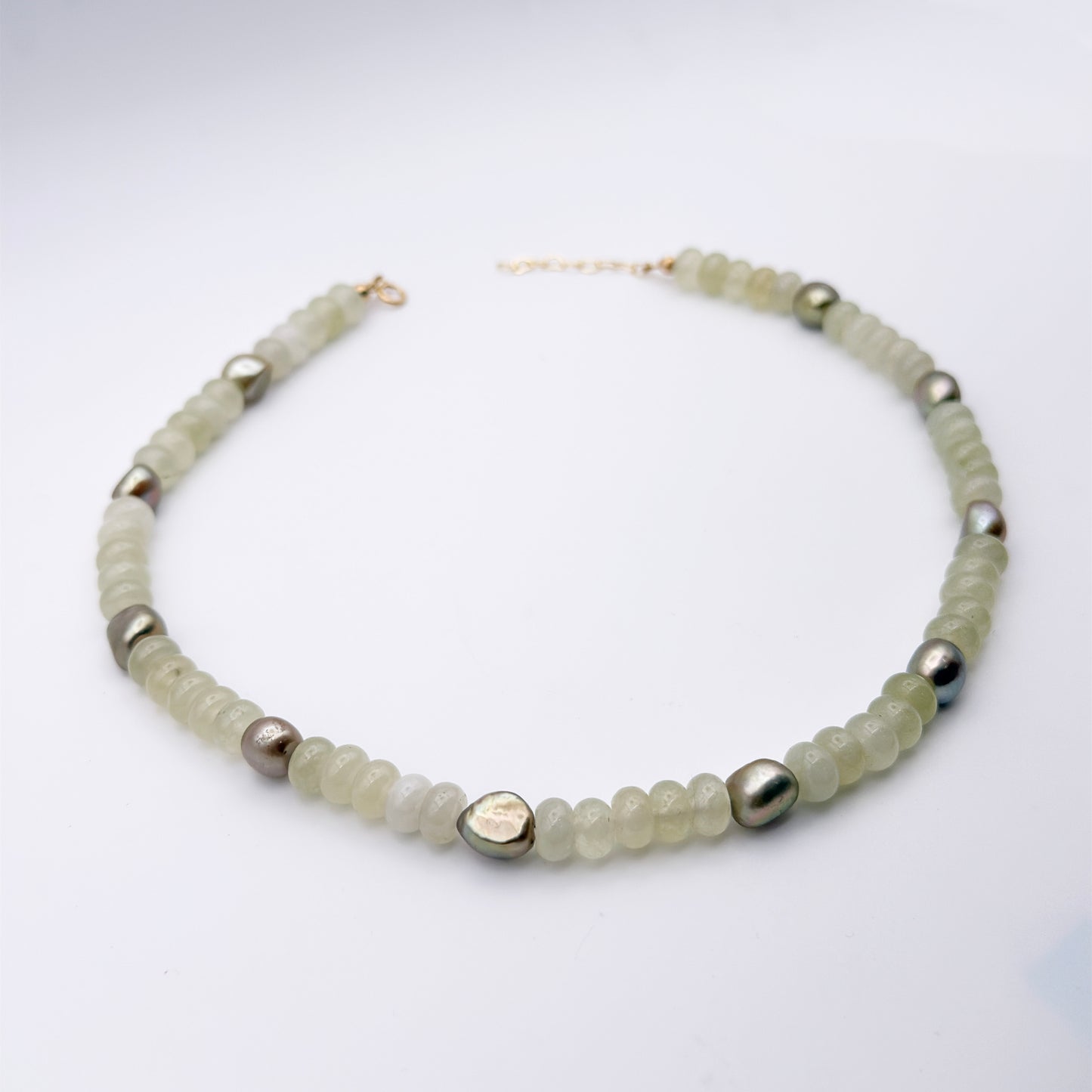 Candy Jade and Green Pearls