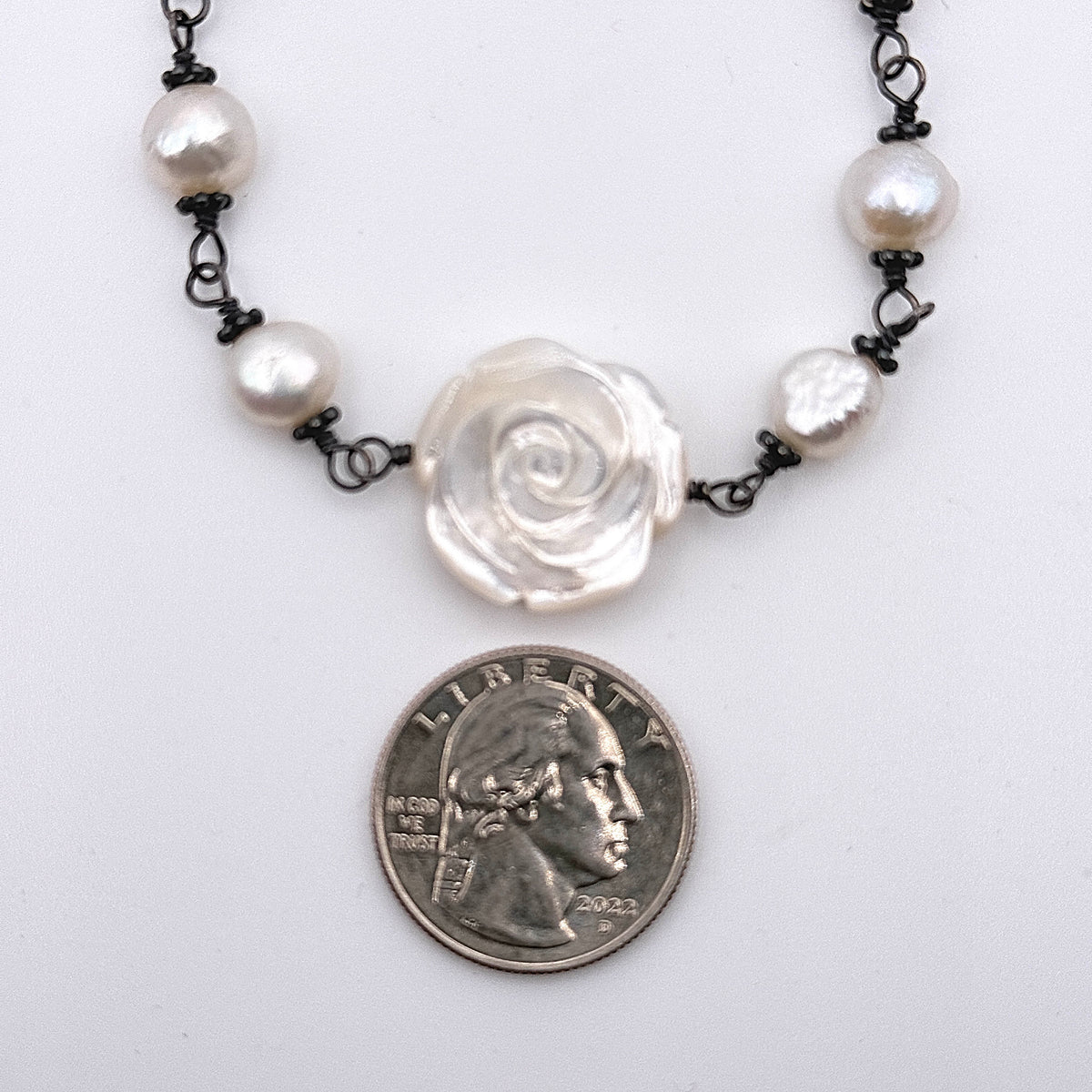 Mother of Pearl Rose Bracelet