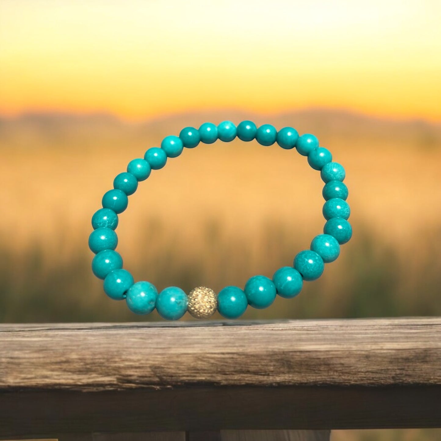 Turquoise and Gold Bracelet