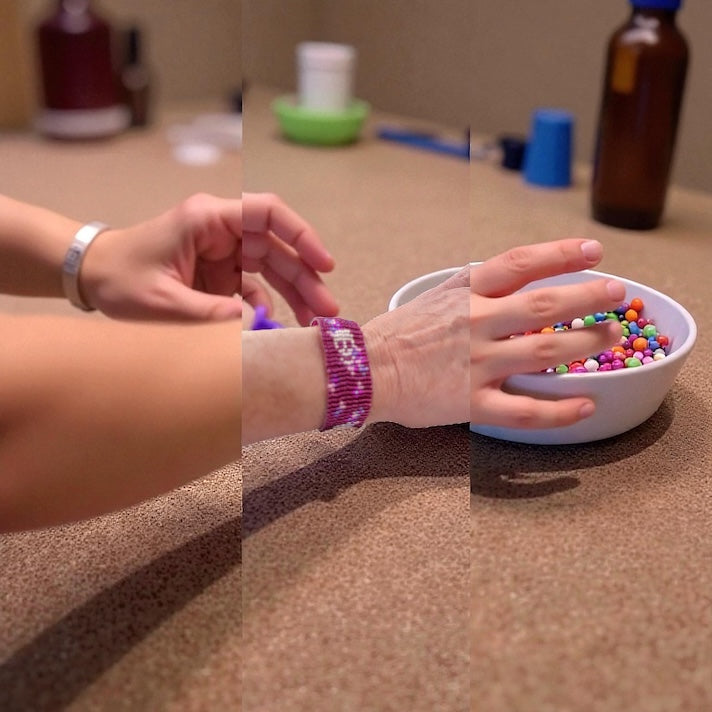 Sugar Skull Beaded Bracelet