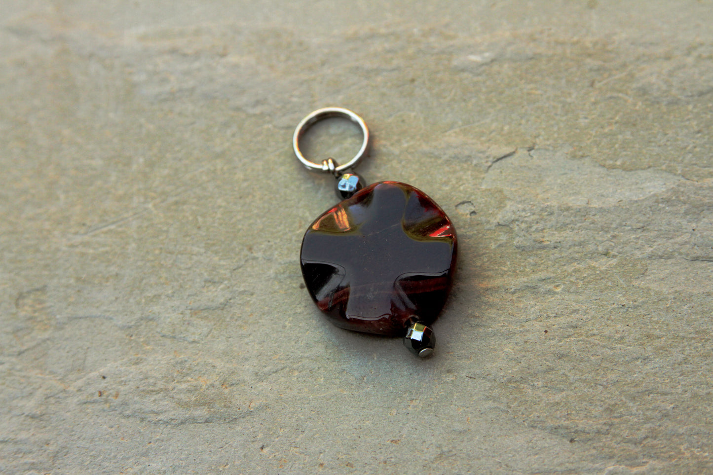 Tiger's Eye Gemstone Pet Charm
