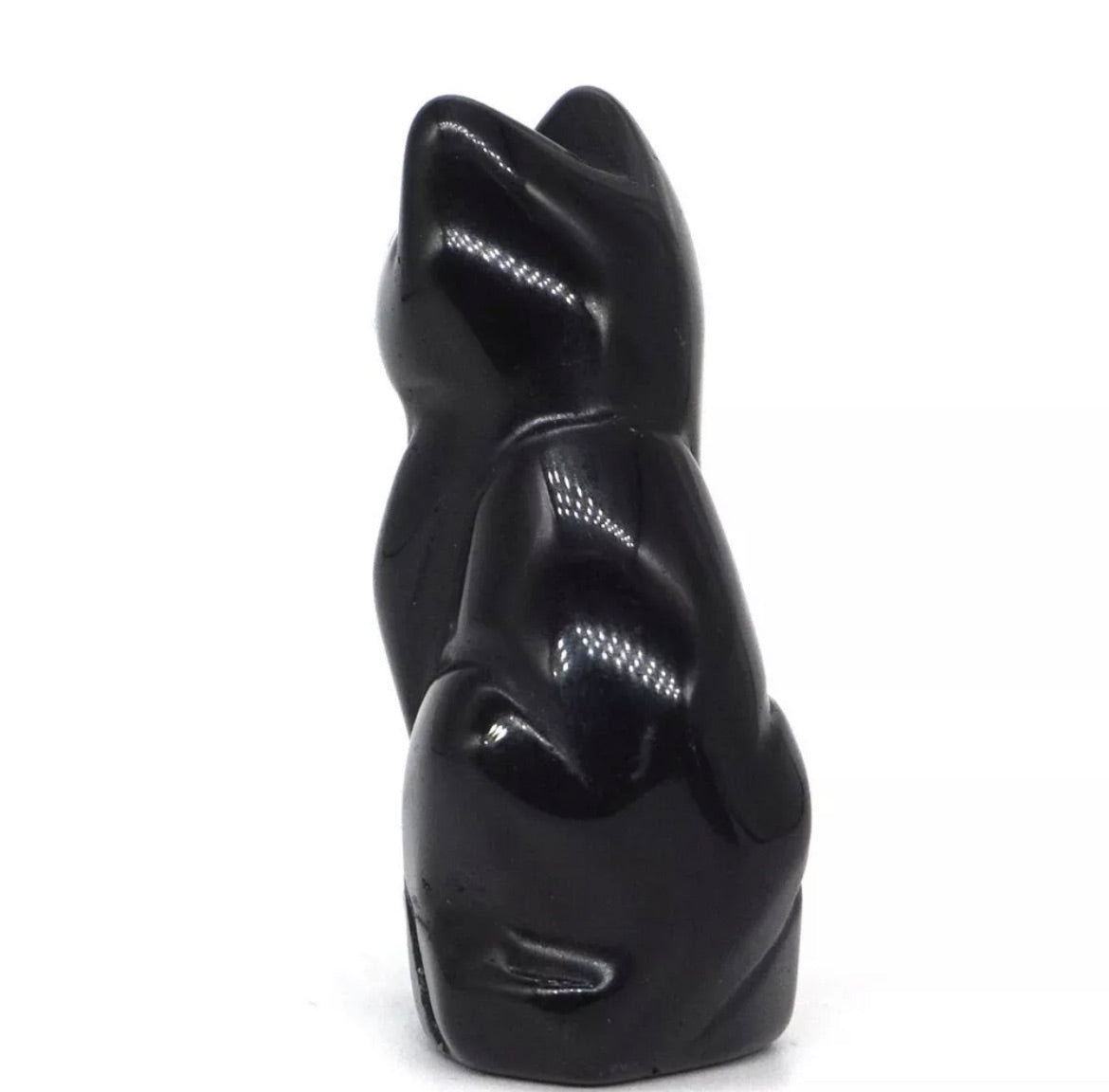 Natural Black Obsidian Cat