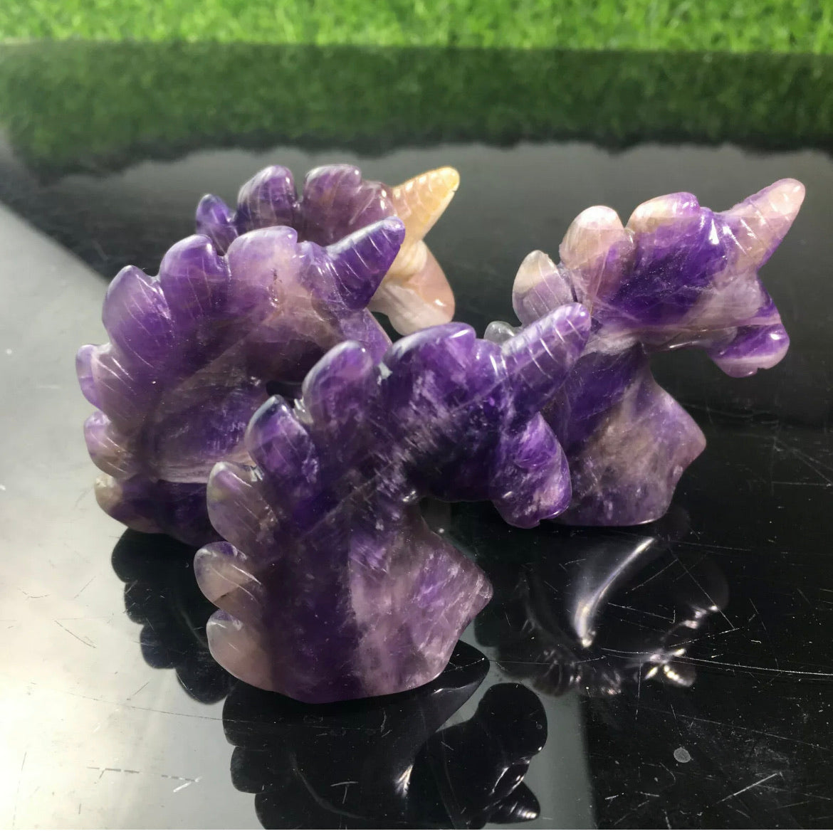 Natural Amethyst gemstone Unicorn