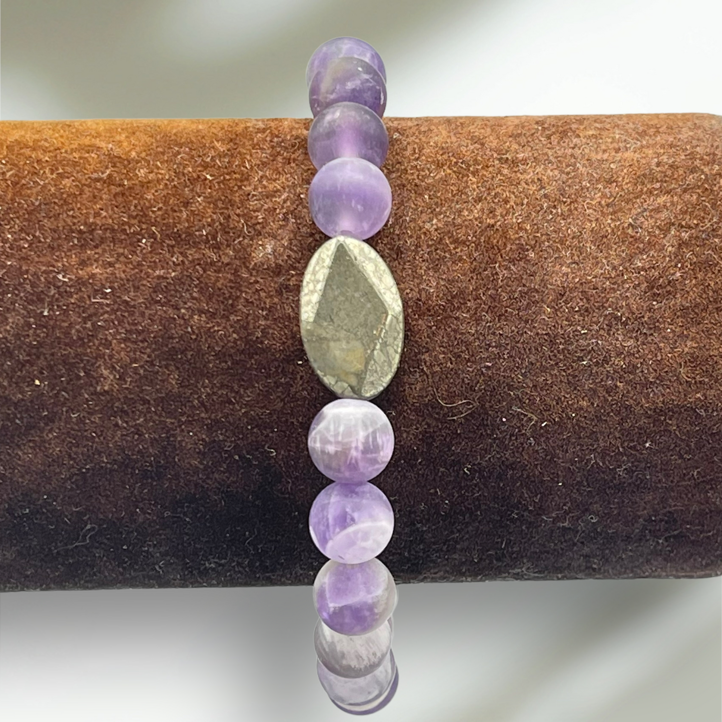 Amethyst and Pyrite Bracelet