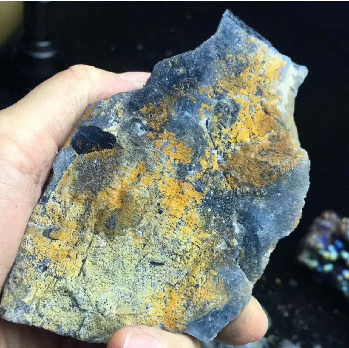 Rare Transparent Blue Cube Fluorite gemstone & Crystal Mineral Specimen