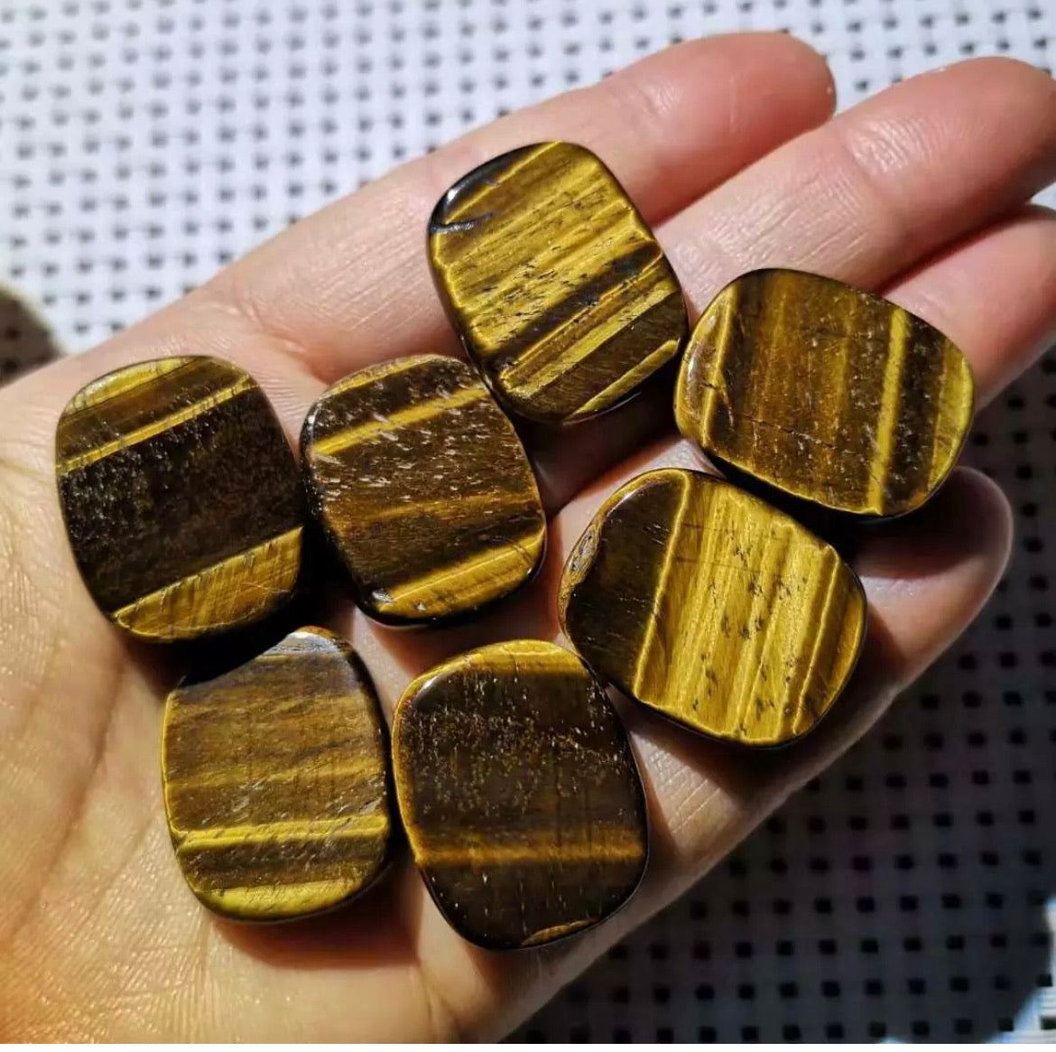 Natural Tiger Eye Worry Stone