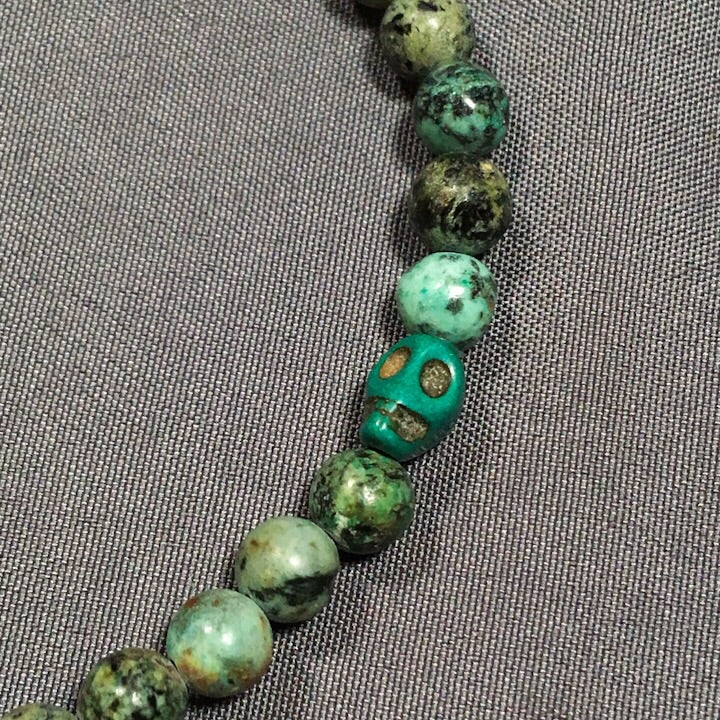 African Turquoise, Labradorite and Magnesite Bracelet