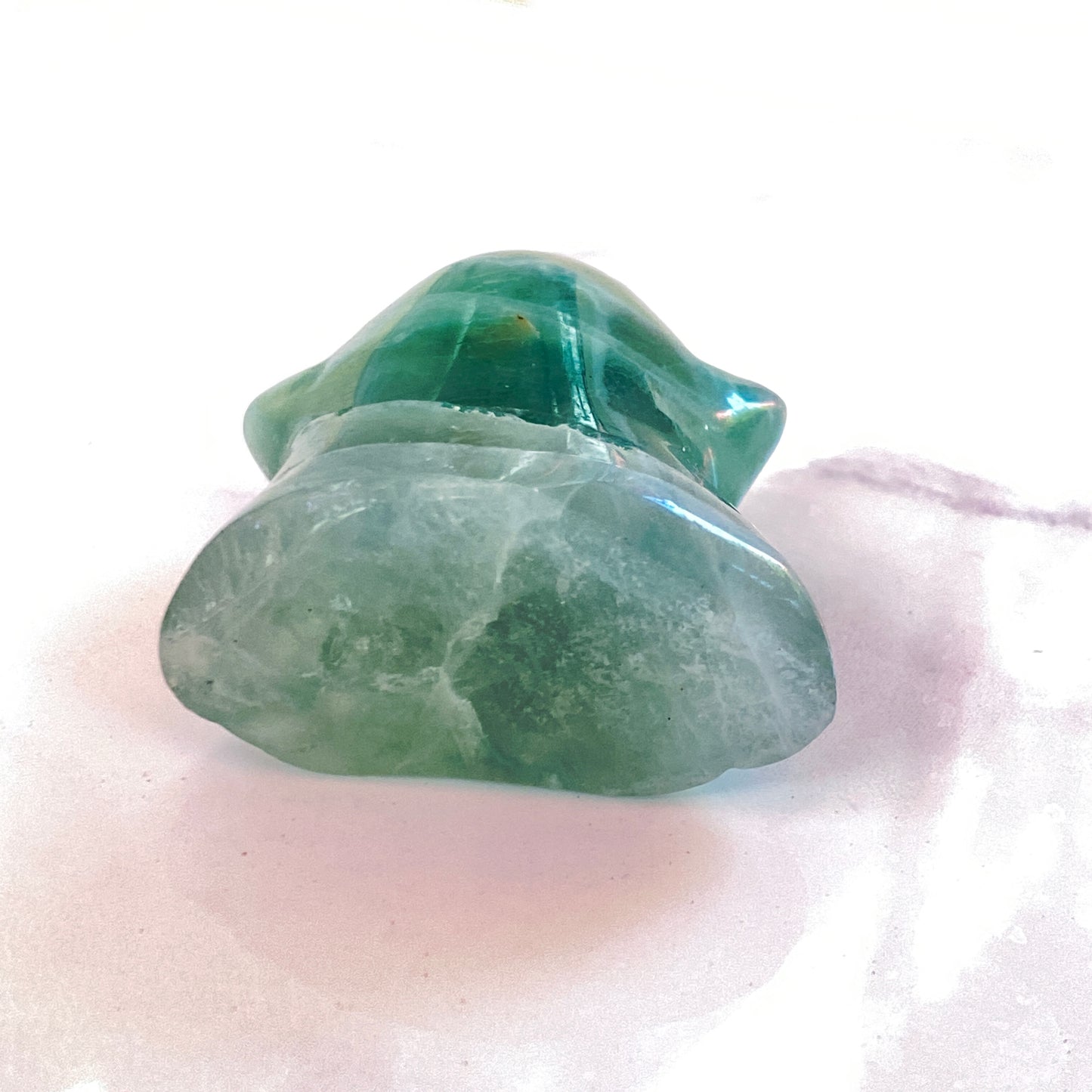 Fluorite gemstone carved Ghost