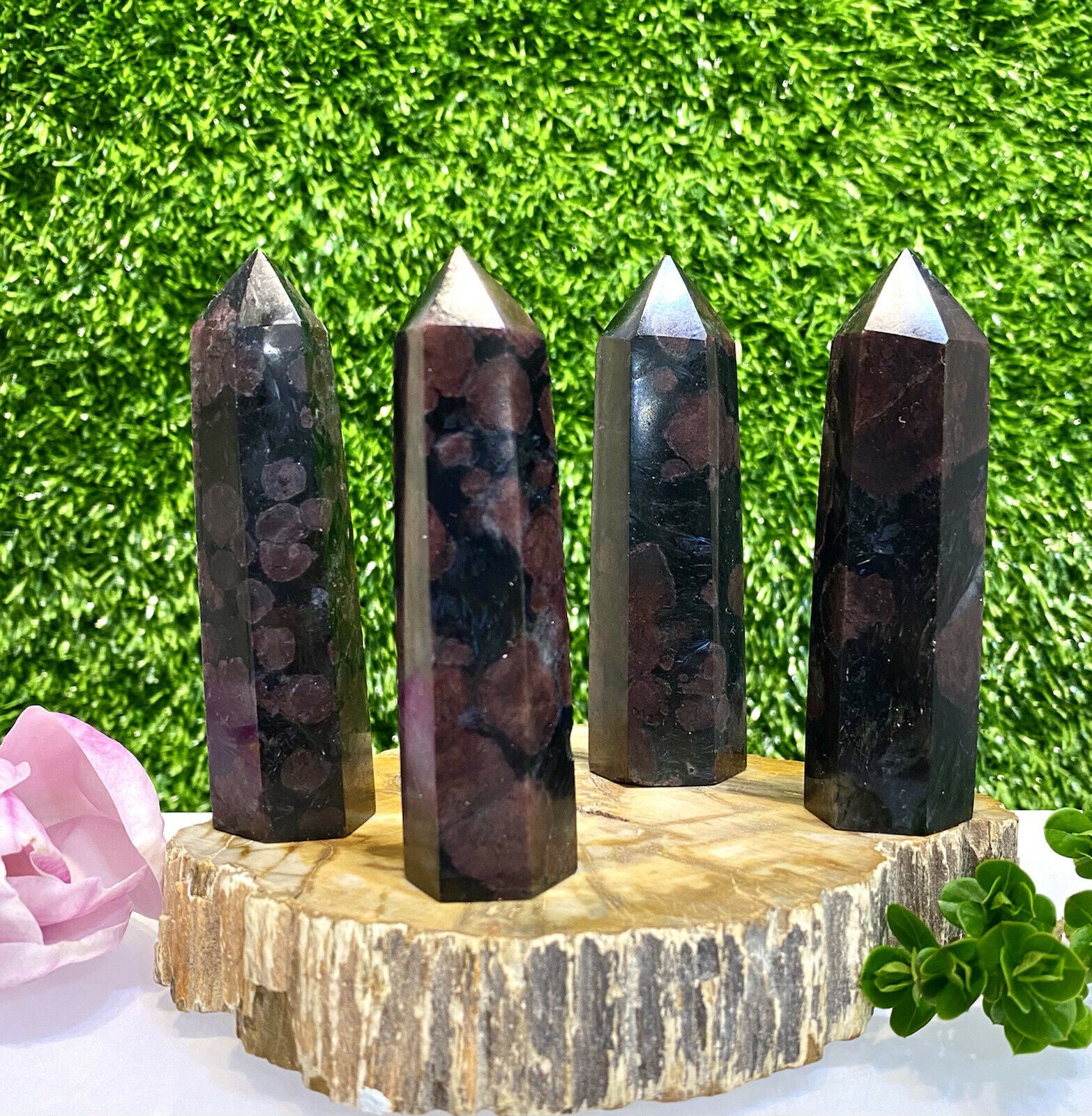 Natural Garnet Crystal Point / Garnet Crystal Tower For - Temu