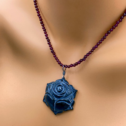 Feedback from Teresa's Garnet and Onyx Flower Necklace