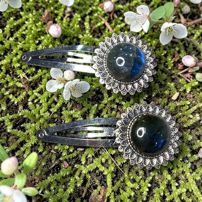 Labradorite Barrette set