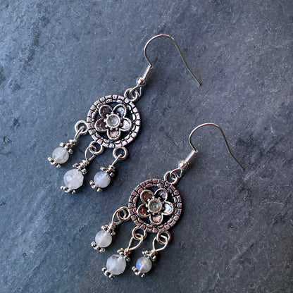 Moonstone Chandelier earrings