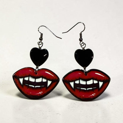 Vampire And Onyx Earrings