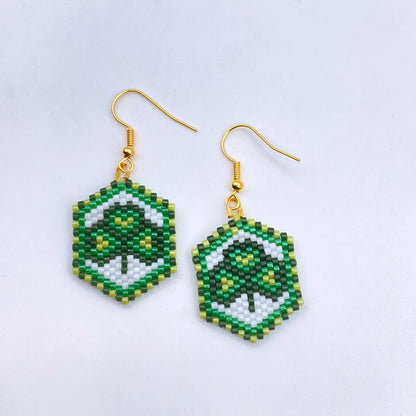 Clover Seed Bead Earrings