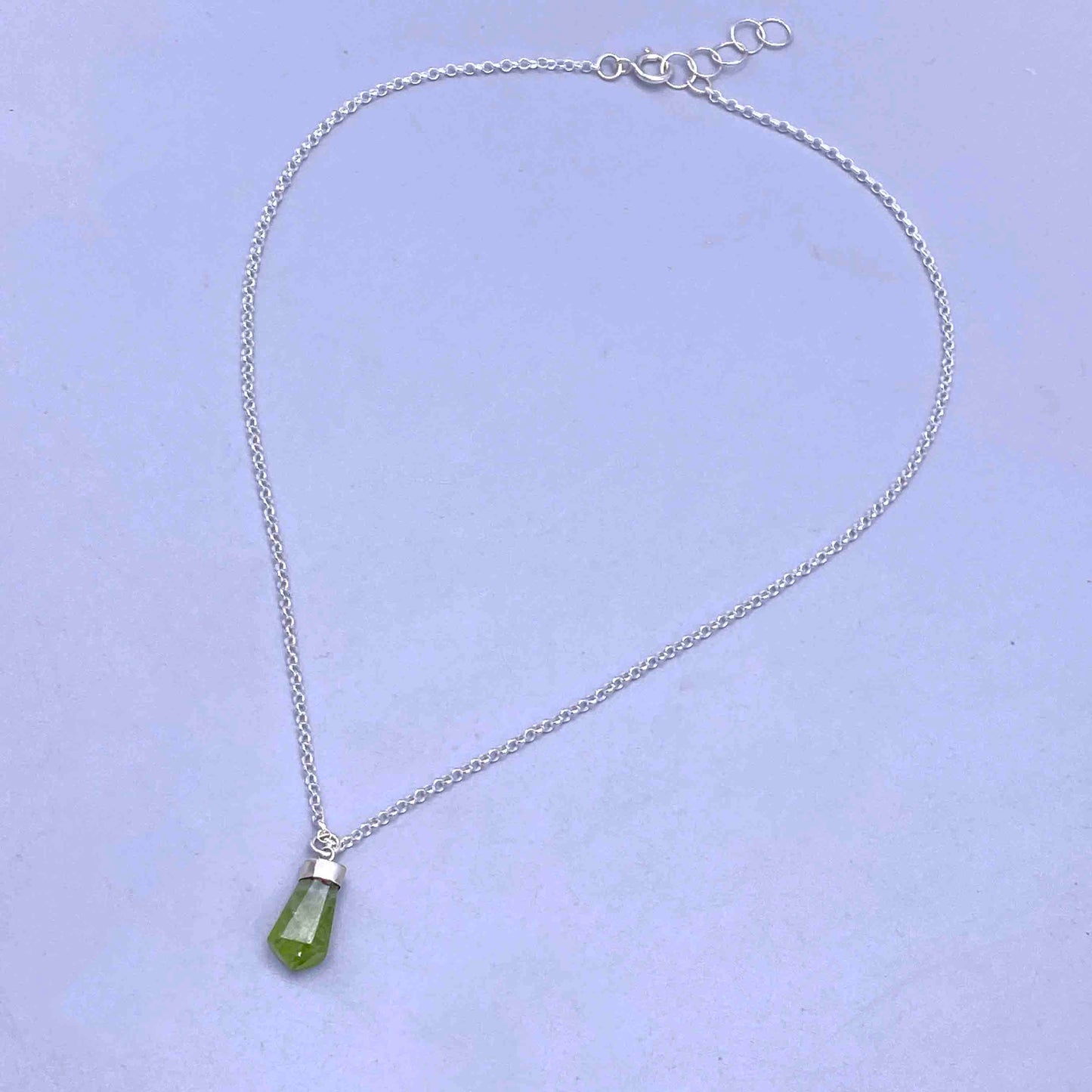 Peridot point Necklace