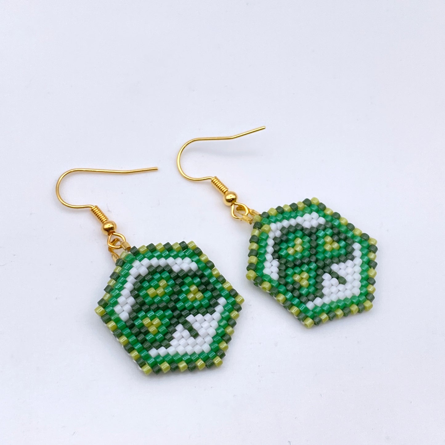 Clover Seed Bead Earrings