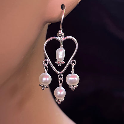 Pearl Chandelier Dangle Earrings