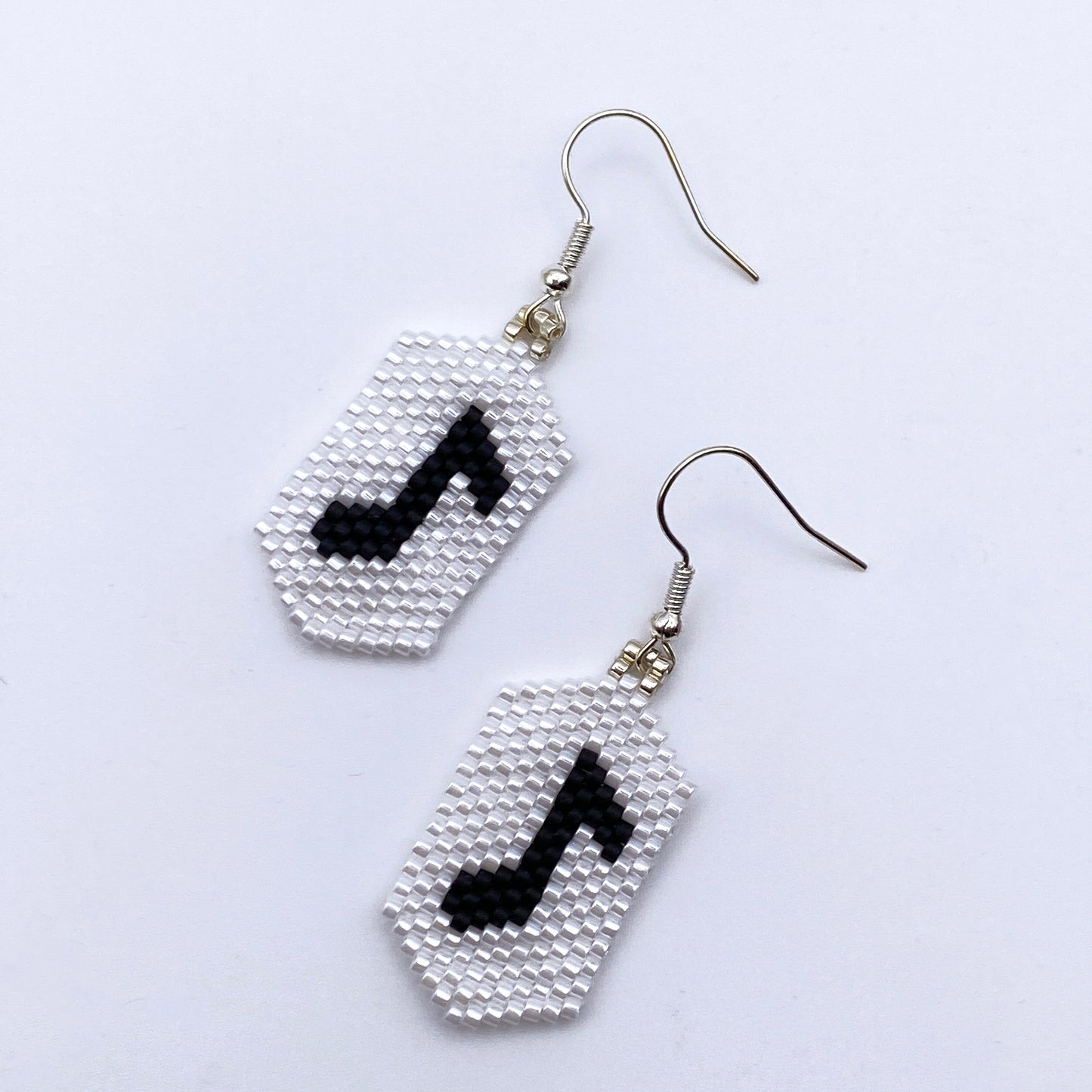 Music Note Seed Bead Earrings