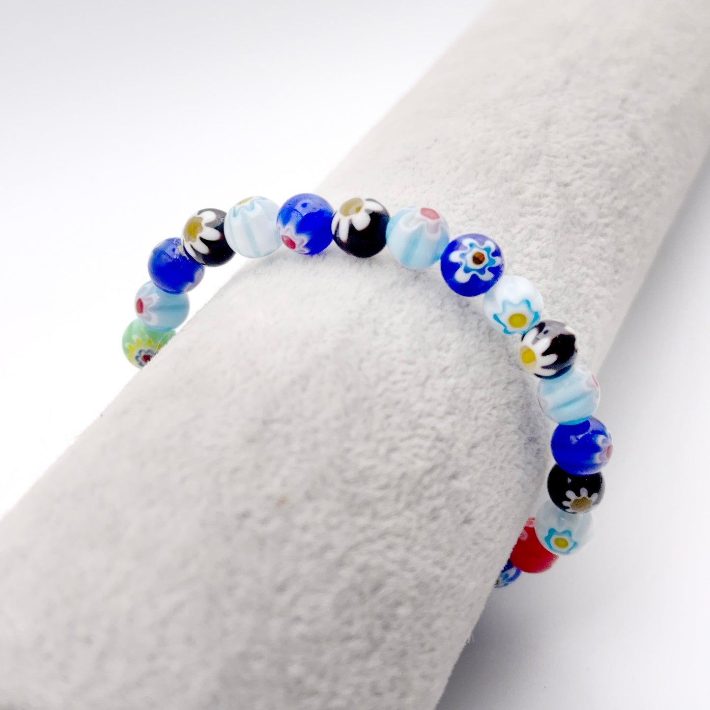 Millefiori flower Glass Bracelet