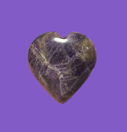 Amethyst Gemstone Heart