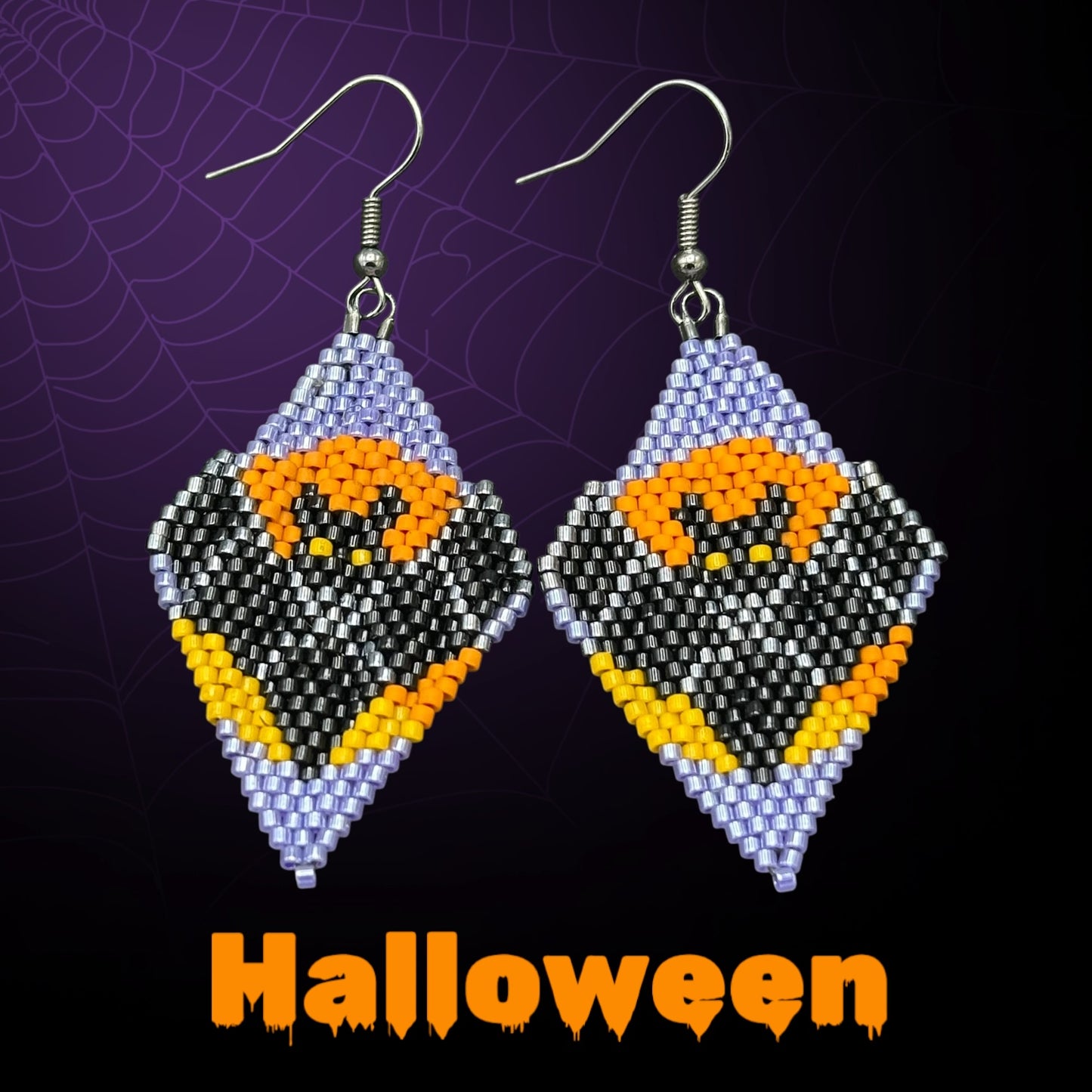 Bat Halloween Fringe earrings