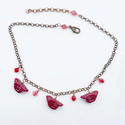 Red Birdie Necklace