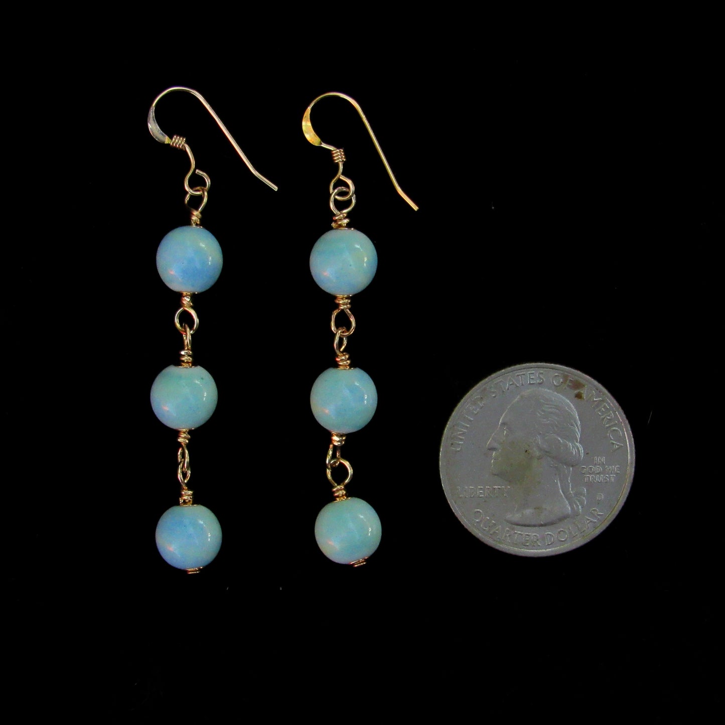 Alashan Agate Dangle Earrings