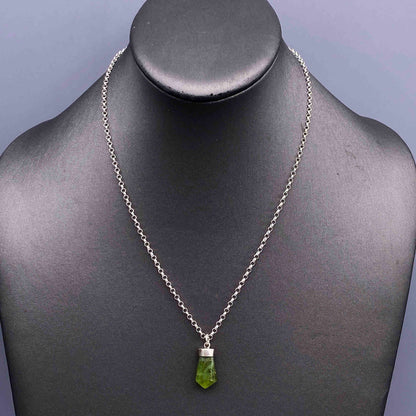 Peridot point Necklace