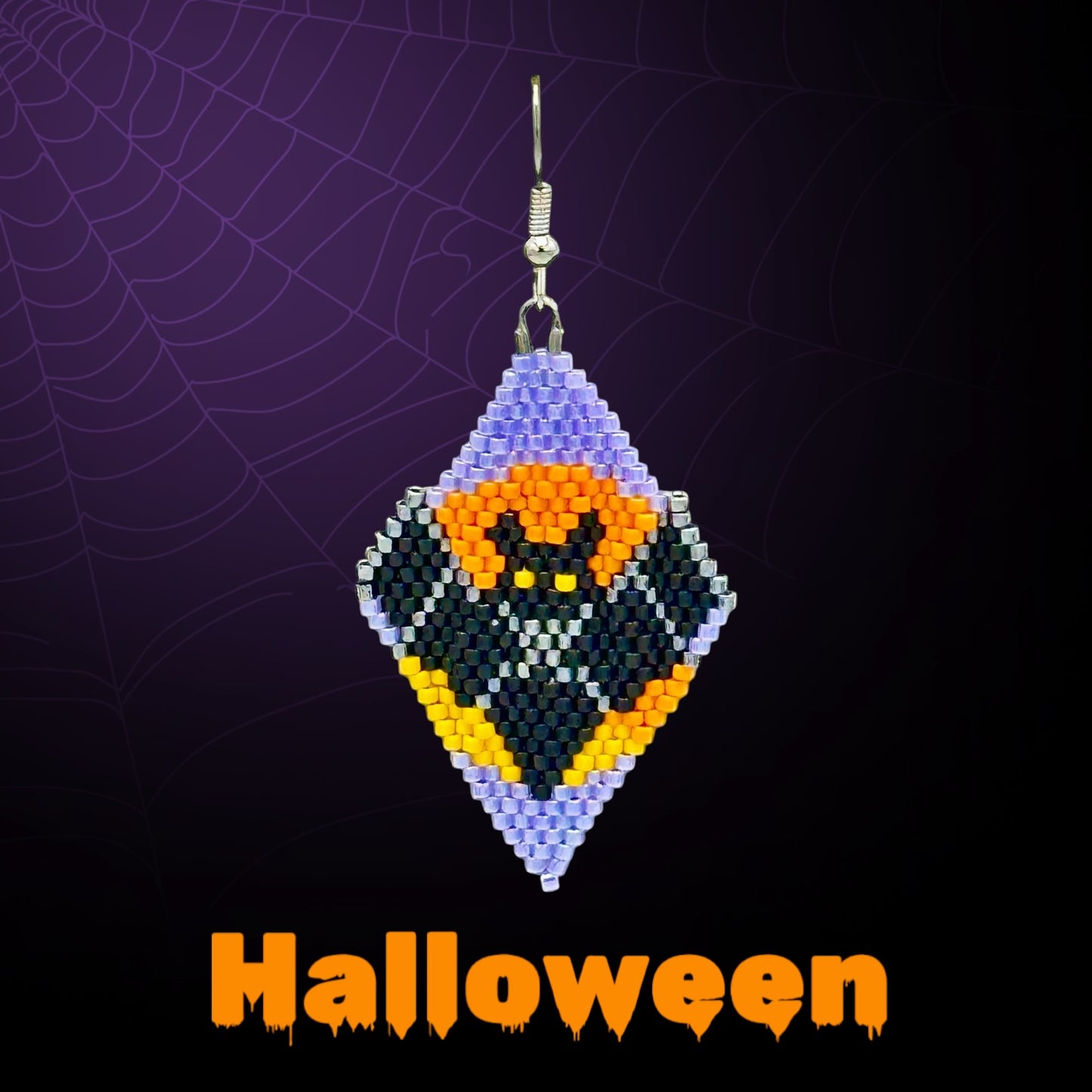 Bat Halloween Fringe earrings