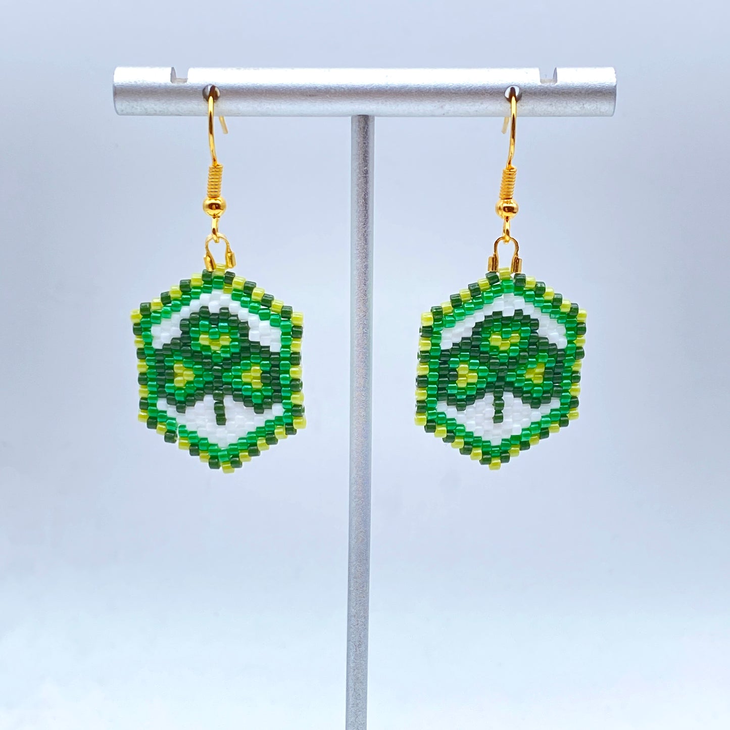 Clover Seed Bead Earrings