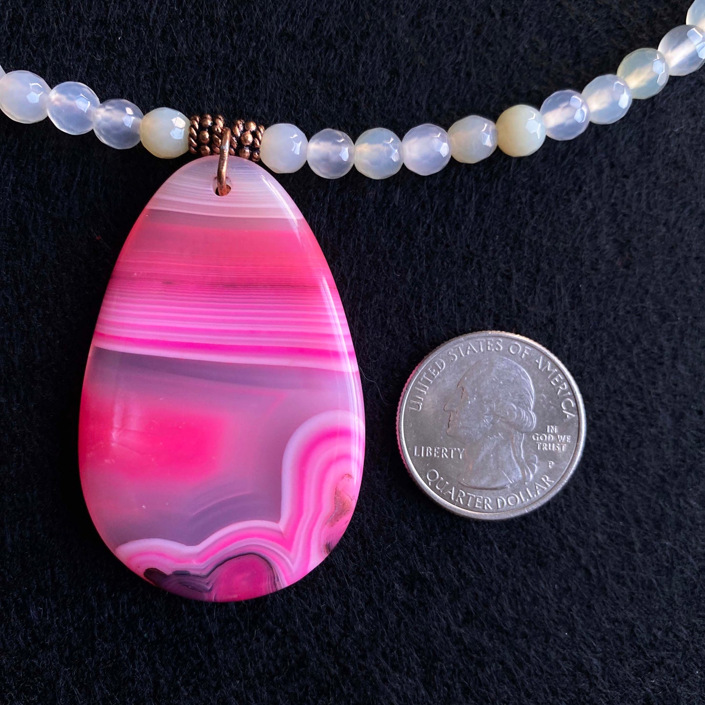 Pink Agate Necklace