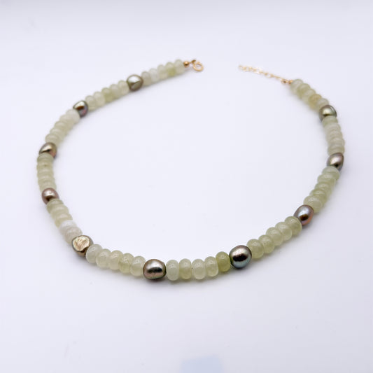 Candy Jade and Green Pearls