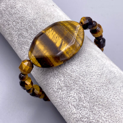 Tiger Eye Gemstone Beaded Bracelet