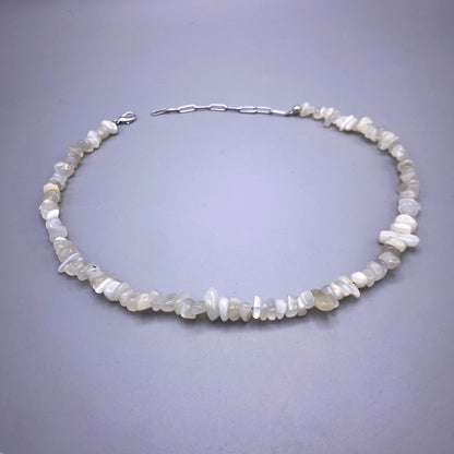 Moonstone Gemstone Chip Necklace