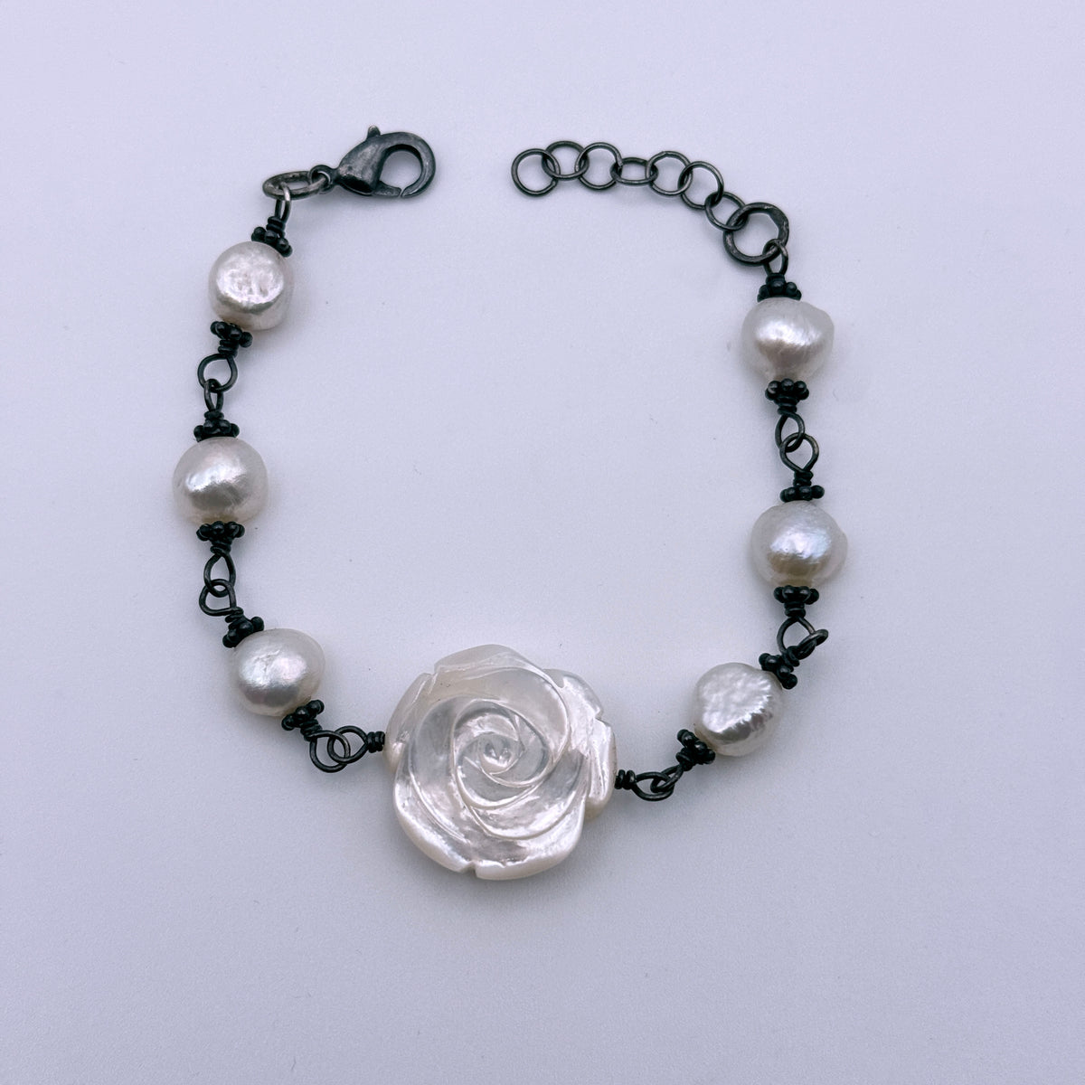 Mother of Pearl Rose Bracelet