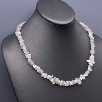 Moonstone Gemstone Chip Necklace