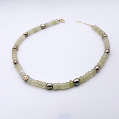 Candy Jade and Green Pearls