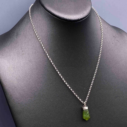 Peridot point Necklace