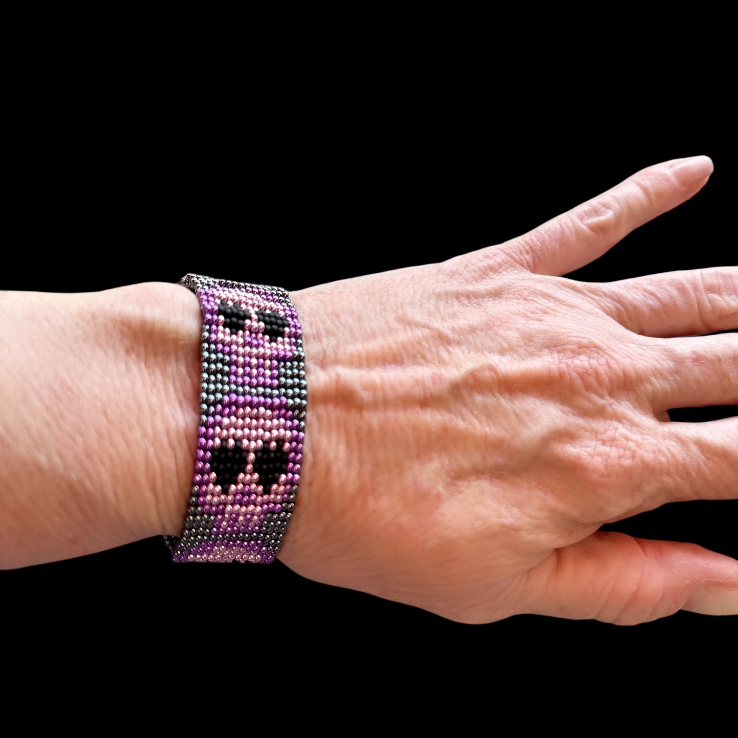 Sugar Skull Beaded Bracelet