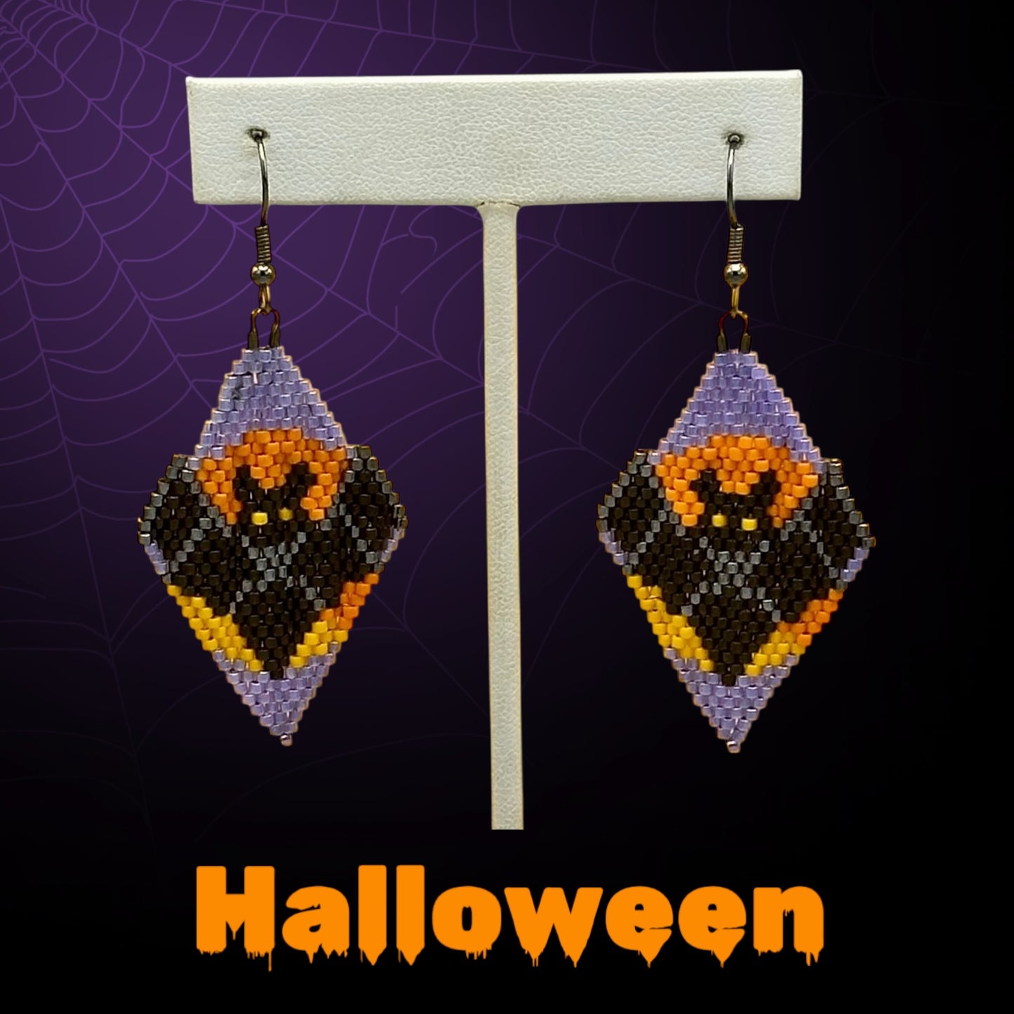 Bat Halloween Fringe earrings