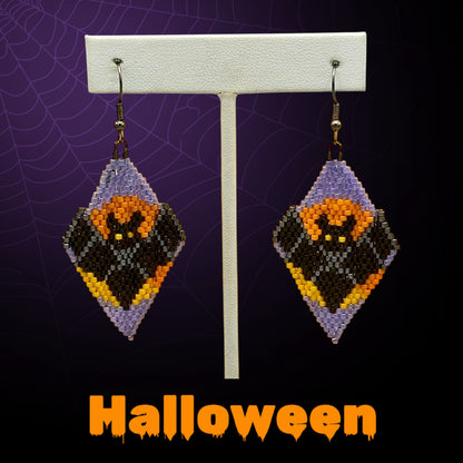 Bat Halloween Fringe earrings