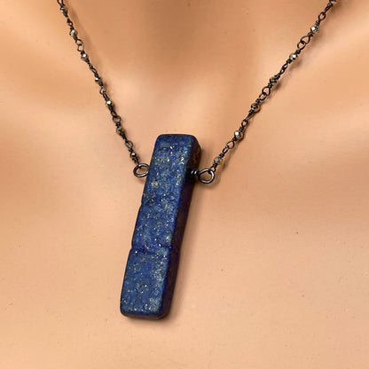 Lapis Lazuli and Pyrite Necklace