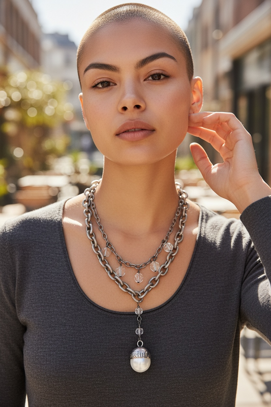 Chunky Quartz Necklace