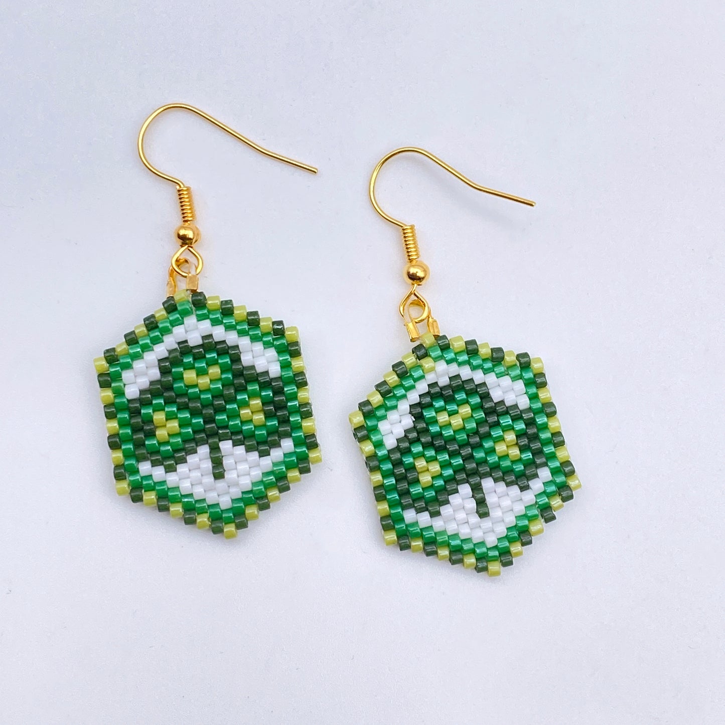 Clover Seed Bead Earrings