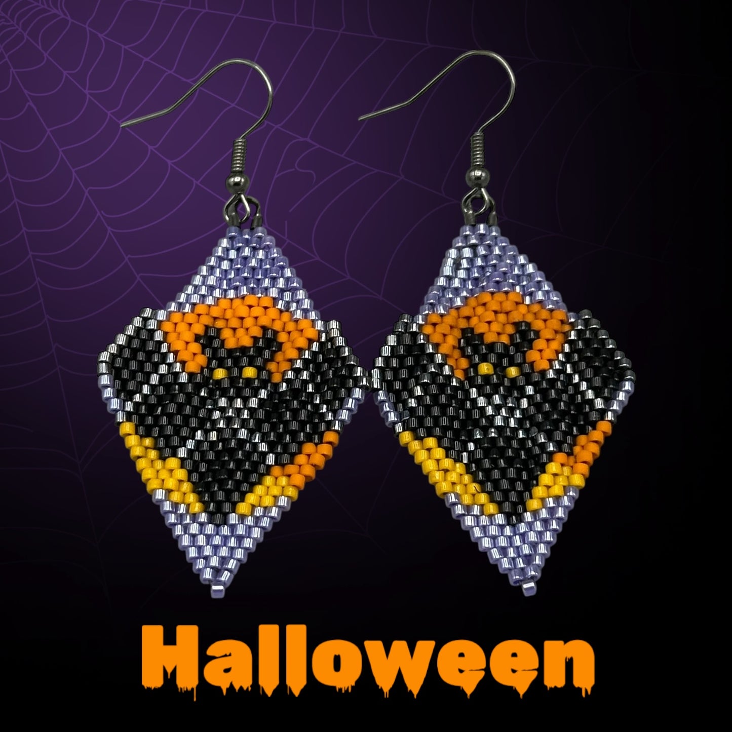 Bat Halloween Fringe earrings