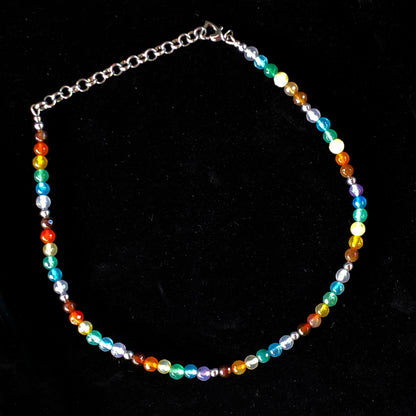 Rainbow Agate gemstone Necklace