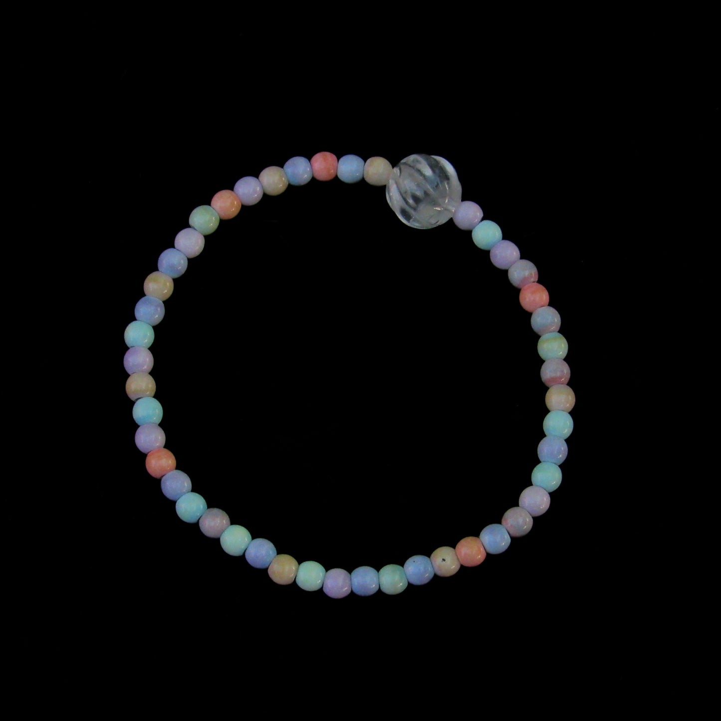 Alashan Agate and Rose Quartz gemstone Bracelet