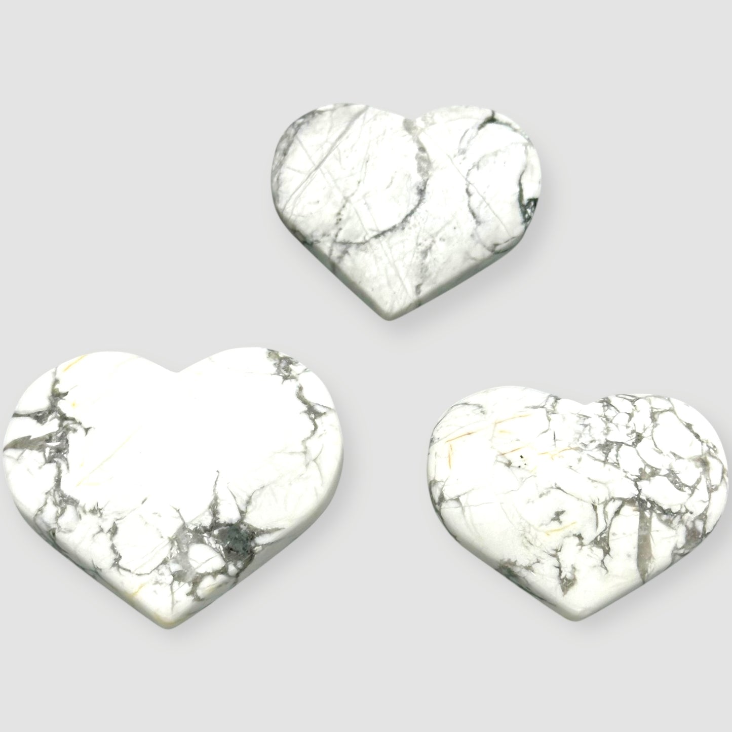Howlite Hearts