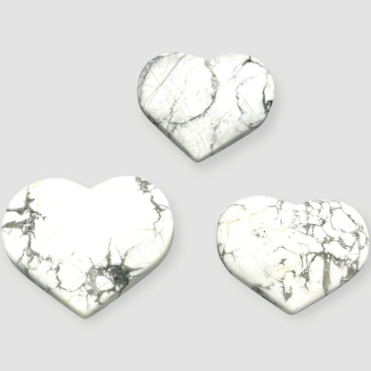 Howlite Hearts