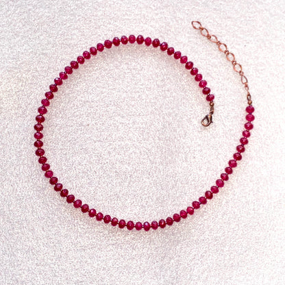 Red Jade Candy Necklace